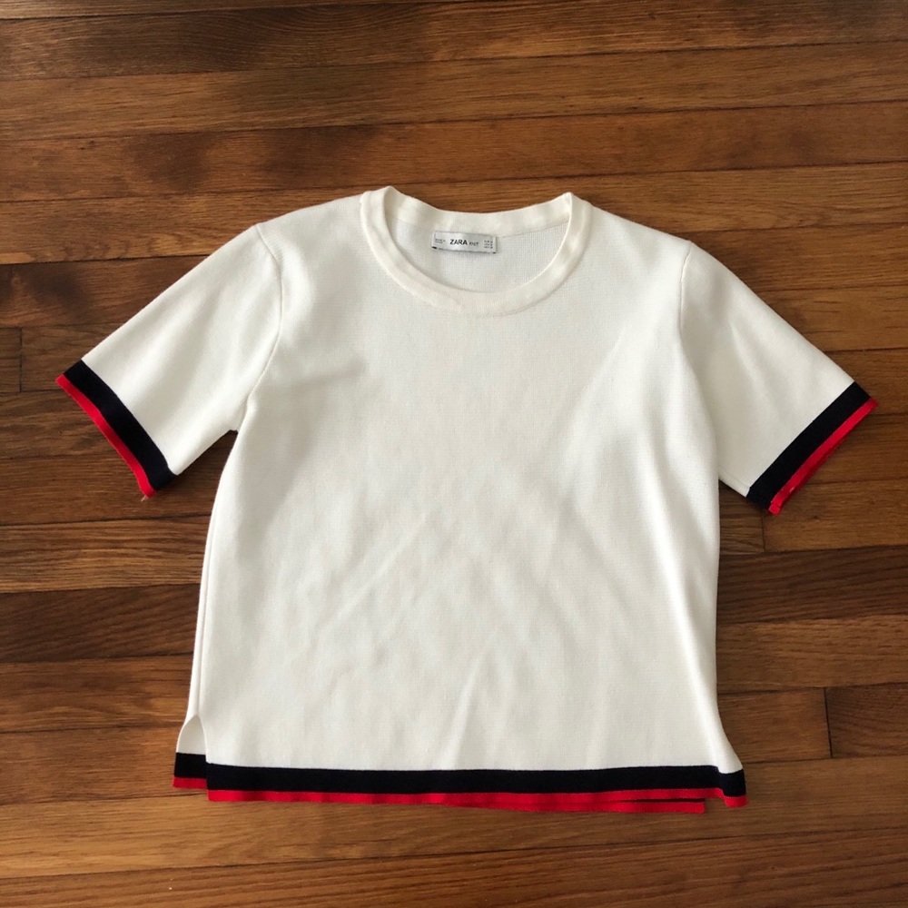 ZARA Knit Tee Size M